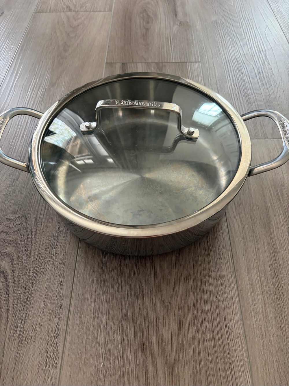 Cuisinart Stainless Steel Casserole with Glass Lid  3.5 quart